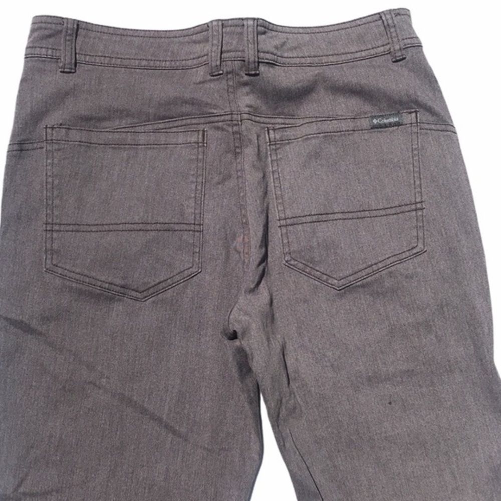 Columbia Men's Straight Fit Heather Brown Pants - Picture 9 of 11